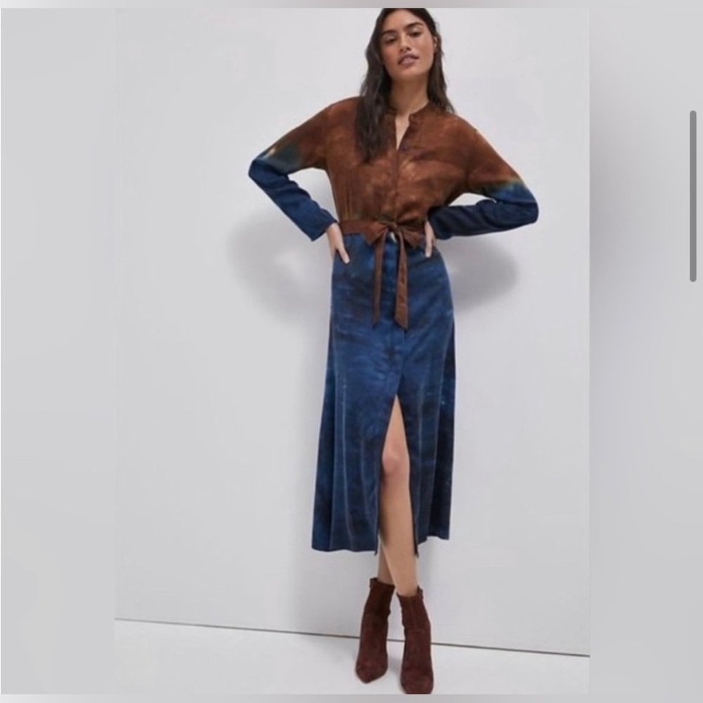 Cloth & Stone Ombré Tie Dye Dress - Size Medium
